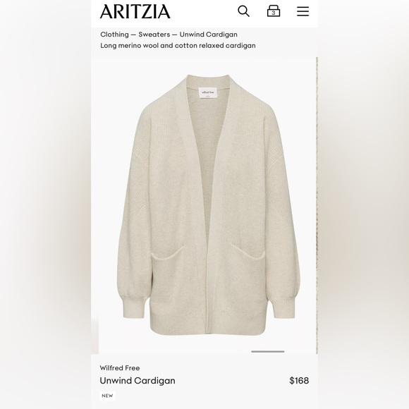 Wilfred Free ‘unwind’ cardigan, size small, maroon - Picture 6 of 6